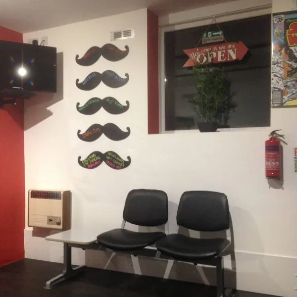 The waiting area